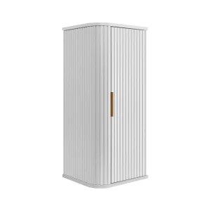 Badkamerkast, wit, gouden handgreep, 79 x 35,5 x 31,5 cm Badkamerkast, wit, gouden handgreep, 79 x 35,5 x 31,5 cm
