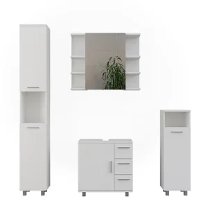 Badkamermeubelset wit 60.2x33x60.8 ilias Badkamermeubelset wit 60.2x33x60.8 ilias