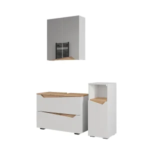 Badkamermeubelset wit 80x35x57.5 marelle Badkamermeubelset wit 80x35x57.5 marelle