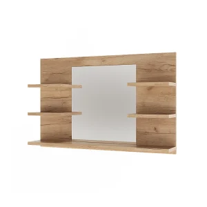 Badkamerspiegelkast krachtige eik goud 78×13.6×50 wilbur