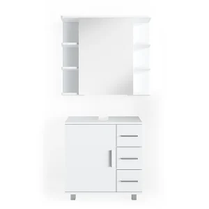 Badkamermeubel set wit 60x33x60.8 ilias Badkamermeubel set wit 60x33x60.8 ilias