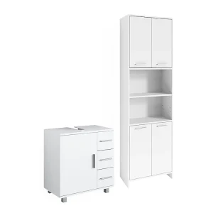 Badkamermeubelset wit 60x33x60 maris Badkamermeubelset wit 60x33x60 maris