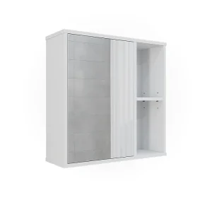 Badkamerspiegelkast wit 60x20x60 leano Badkamerspiegelkast wit 60x20x60 leano