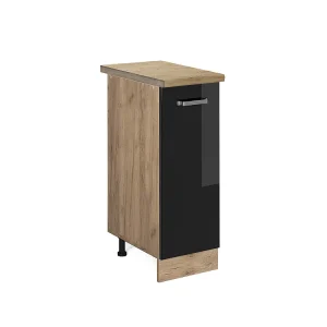 Apotheekkast zwart hoogglans 30x60x81.6 r-line Apotheekkast zwart hoogglans 30x60x81.6 r-line