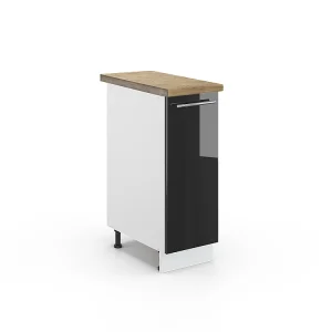 Apotheekkast antraciet hoogglans 30x60x82 fame-line