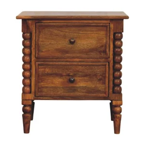 Artisan Furniture Massief hout Spindelpoot Amber Oak Nachtkastje Artisan Furniture Massief hout Spindelpoot Amber Oak Nachtkastje