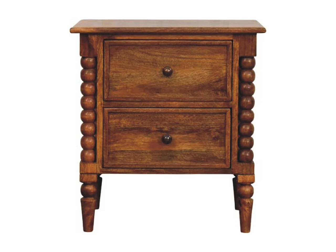 Artisan Furniture Massief hout Spindelpoot Amber Oak Nachtkastje