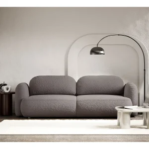 3-zits slaapbank – bouclé – taupe – TVOYA