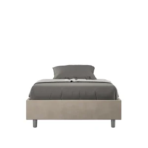 Gestoffeerd Bed 140×190 met lattenbodem microvezel zand Azelia Gestoffeerd Bed 140×190 met lattenbodem microvezel zand Azelia