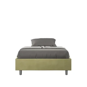 Gestoffeerd Bed 140×190 zonder lattenbodem microvezel groen Azelia Gestoffeerd Bed 140×190 zonder lattenbodem microvezel groen Azelia