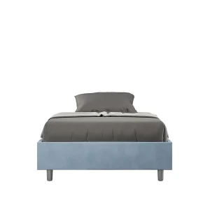 Gestoffeerd Bed 140×190 met opbergruimte microvezel lichtblauw Azelia Gestoffeerd Bed 140×190 met opbergruimte microvezel lichtblauw Azelia