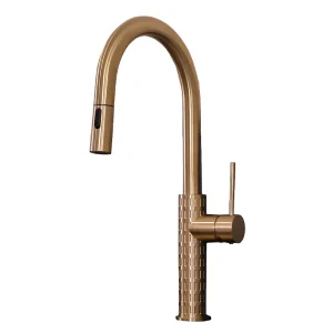 Architek wastafelmengkraan met uittrekbare douchekop geborsteld koper – Essebagno Architek wastafelmengkraan met uittrekbare douchekop geborsteld koper – Essebagno