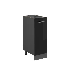 Apotheekkast zwart hoogglans 30x46x81.6 r-line Apotheekkast zwart hoogglans 30x46x81.6 r-line