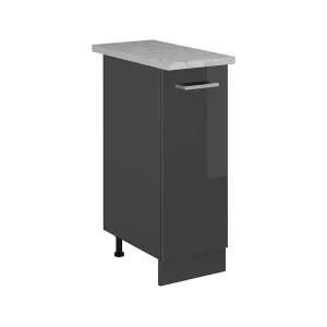 Apotheekkast antraciet hoogglans 30x60x81.6 r-line