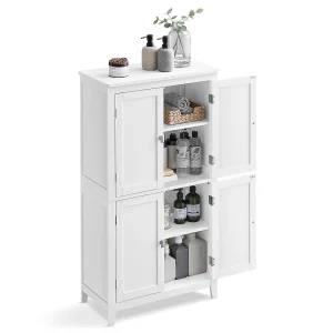 Badkamerkast 60x30x110 cm wit