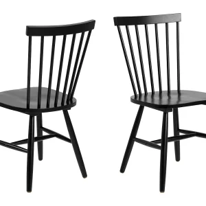 2x Norden houten stoel, kleur zwart 2x Norden houten stoel, kleur zwart