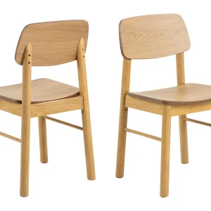 2x Hikari houten stoel, rubberhout 2x Hikari houten stoel, rubberhout