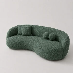 Bank ZARA Demi-Lune Vert Cèdre 230cm Bank ZARA Demi-Lune Vert Cèdre 230cm