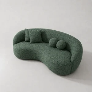 Bank ZARA Demi-Lune Vert Cèdre 200cm Bank ZARA Demi-Lune Vert Cèdre 200cm