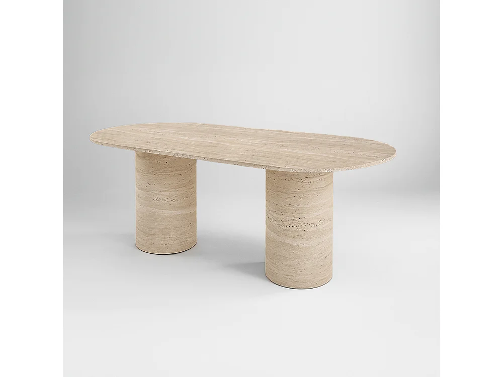 ARLES eettafel in Travertijn Premium