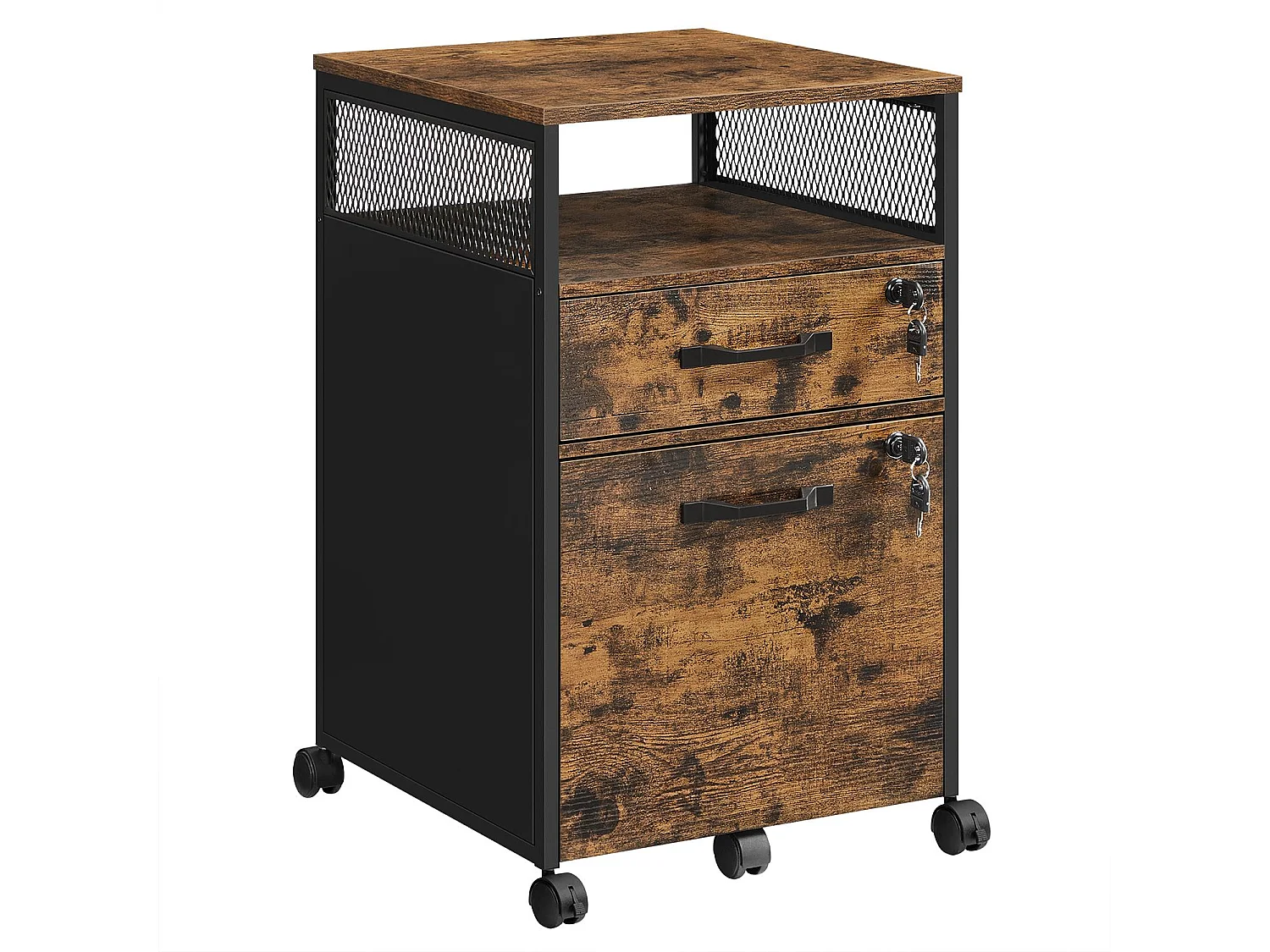 Archiefkast 1x1x1 cm bruin zwart