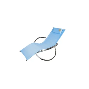 Aluminium schommelstoel – O'Sun – Blauw – Afmetingen: 155 x 85 x 80 cm Aluminium schommelstoel – O'Sun – Blauw – Afmetingen: 155 x 85 x 80 cm