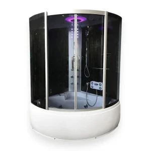 Baignoire-Douche hydromassagehoek Chromotherapie 130 x 130 cm – Aster Baignoire-Douche hydromassagehoek Chromotherapie 130 x 130 cm – Aster