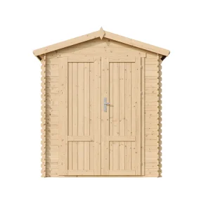 Abri de Jardin en Bois avec sol traité – 186x196xH224 cm / 2.82 m² – M320F1+M320G Abri de Jardin en Bois avec sol traité – 186x196xH224 cm / 2.82 m² – M320F1+M320G