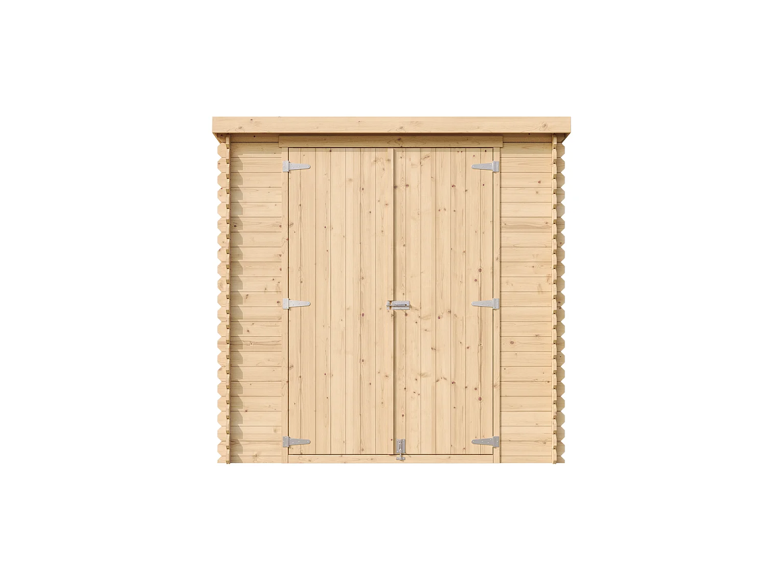 Abri de Jardin en Bois avec sol traité - 142x204xH206 cm / 2.22 m² - M311C1+M311G