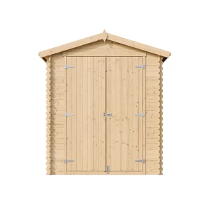 Abri de Jardin en Bois avec sol traité – 186x196xH224 cm / 2.82 m² – M320C1+M320G Abri de Jardin en Bois avec sol traité – 186x196xH224 cm / 2.82 m² – M320C1+M320G