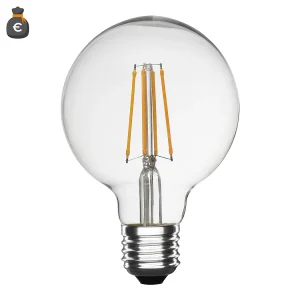 Alcapower G125 Globe LED-lamp Transparant Filament 12W 1850lm 6000K E27 Koud Licht Ø125x175mm Klasse D Efficiënt en Duurzaam G125Fil