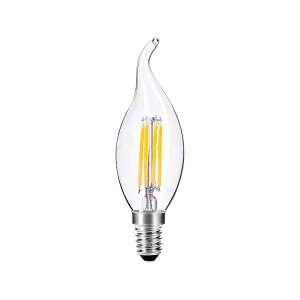 Alcapower LED Vlamlamp 4W 550lm 4000K E14 Filament Natuurlijk Wit, Energieklasse D, klassiek elegant design Ø35x125mm Alcapower LED Vlamlamp 4W 550lm 4000K E14 Filament Natuurlijk Wit, Energieklasse D, klassiek elegant design Ø35x125mm