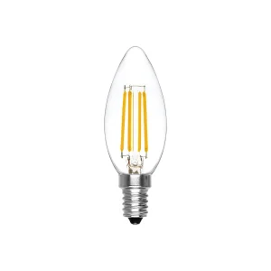 Alcapower LED Filamentlamp C35 Kaars Transparant E14 6W 810lm 3000K Warm Licht – Energieklasse D, Hoge Efficiëntie en Lange Levensduur Alcapower LED Filamentlamp C35 Kaars Transparant E14 6W 810lm 3000K Warm Licht – Energieklasse D, Hoge Efficiëntie en Lange Levensduur
