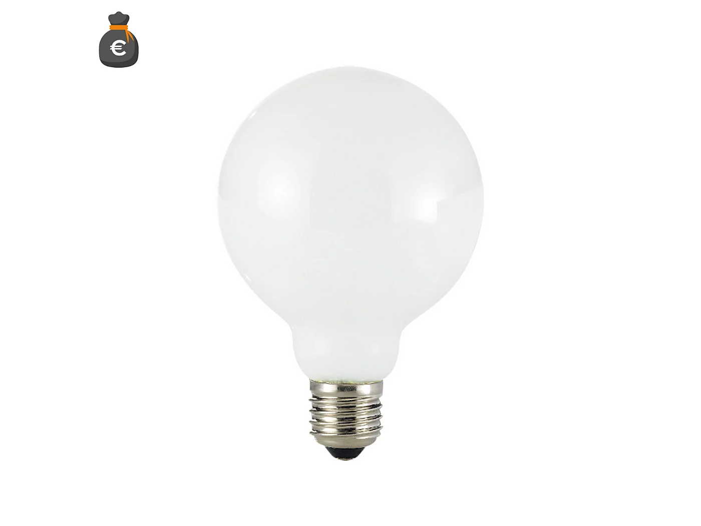 Alcapower LED-lamp Globo G95 ClassicLED Wit Glas 10W E27 1400lm 4000K Daglicht 360° - Energie-efficiëntieklasse D Hoge Prestaties