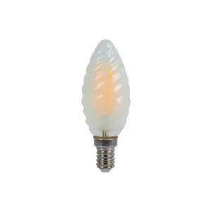 Alcapower LED-lamp getordeerd C37 mat glas 4W 510lm 3000K E14 warm licht diffuus effect Energieklasse E elegant design Alcapower LED-lamp getordeerd C37 mat glas 4W 510lm 3000K E14 warm licht diffuus effect Energieklasse E elegant design