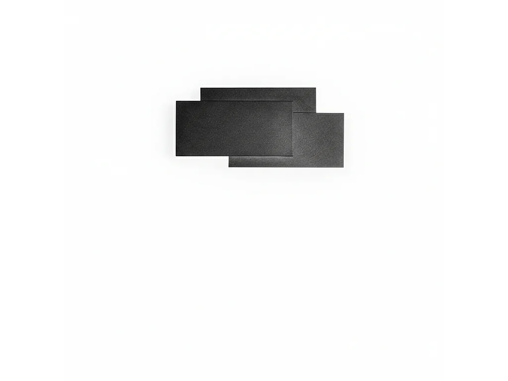 36W 2880Lm 3000K LED-wandlamp, 6750-serie, zwart aluminium, modern en geometrisch ontwerp voor binnenverlichting - Perenz