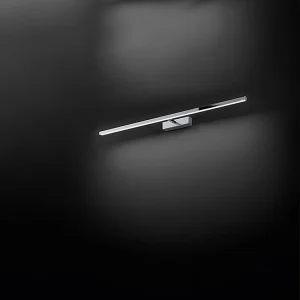 24W LED-wandlamp 8044-serie chroom metaal L.102cm met 300 graden verstelbare diffuser en CCT-technologie 3000K/4000K/6000K voor binnen van Perenz 24W LED-wandlamp 8044-serie chroom metaal L.102cm met 300 graden verstelbare diffuser en CCT-technologie 3000K/4000K/6000K voor binnen van Perenz