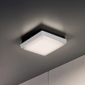 Alu wand- en plafondlamp in mat wit aluminium, 17,5 x 17,5 x 4,5 cm, LED 10W 3000K IP54 voor binnen- en buitenverlichting Alu wand- en plafondlamp in mat wit aluminium, 17,5 x 17,5 x 4,5 cm, LED 10W 3000K IP54 voor binnen- en buitenverlichting