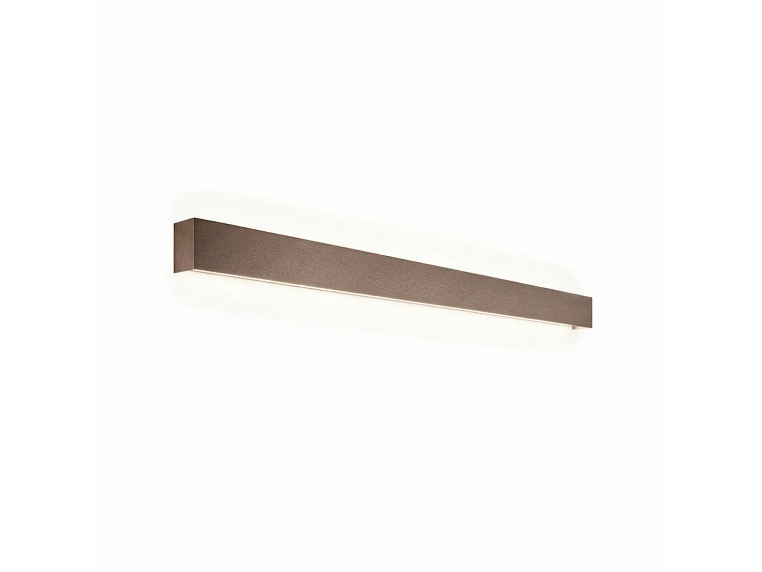 8278 serie LED-wandlamp in aluminium, metallic bruine kleur, 20W 3000K, modern en slank ontwerp voor verfijnde interieurverlichting - Perenz