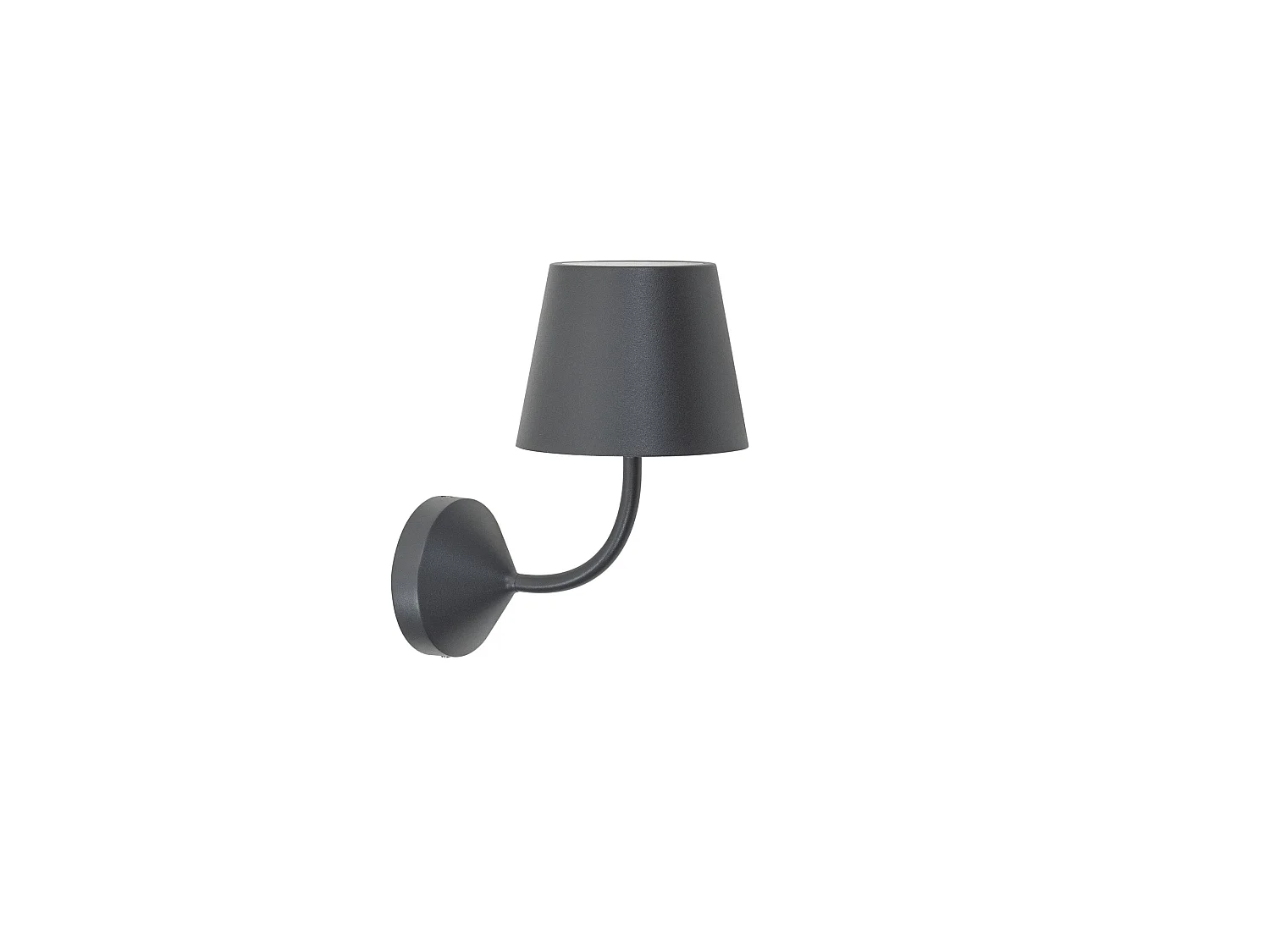 Ai Lati Poldina LED-wandlamp 5,4W IP54 Donkergrijs 2700K 446lm, modern design in aluminium voor binnen- en buitenverlichting