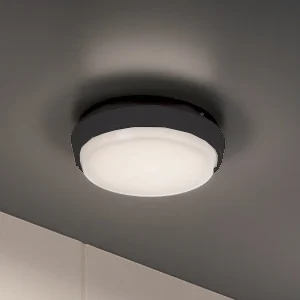 Alu wand- en plafondlamp van gegoten aluminium, donkergrijs IP54, 10W LED 3000K, diameter 17,5 cm, modern design voor binnen en buiten. Alu wand- en plafondlamp van gegoten aluminium, donkergrijs IP54, 10W LED 3000K, diameter 17,5 cm, modern design voor binnen en buiten.