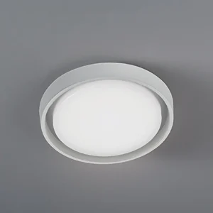 Alu 25W LED wand- en plafondlamp rond 27 cm in mat wit aluminium met satijnpolycarbonaat diffuser, IP54 beschermingsklasse. Alu 25W LED wand- en plafondlamp rond 27 cm in mat wit aluminium met satijnpolycarbonaat diffuser, IP54 beschermingsklasse.