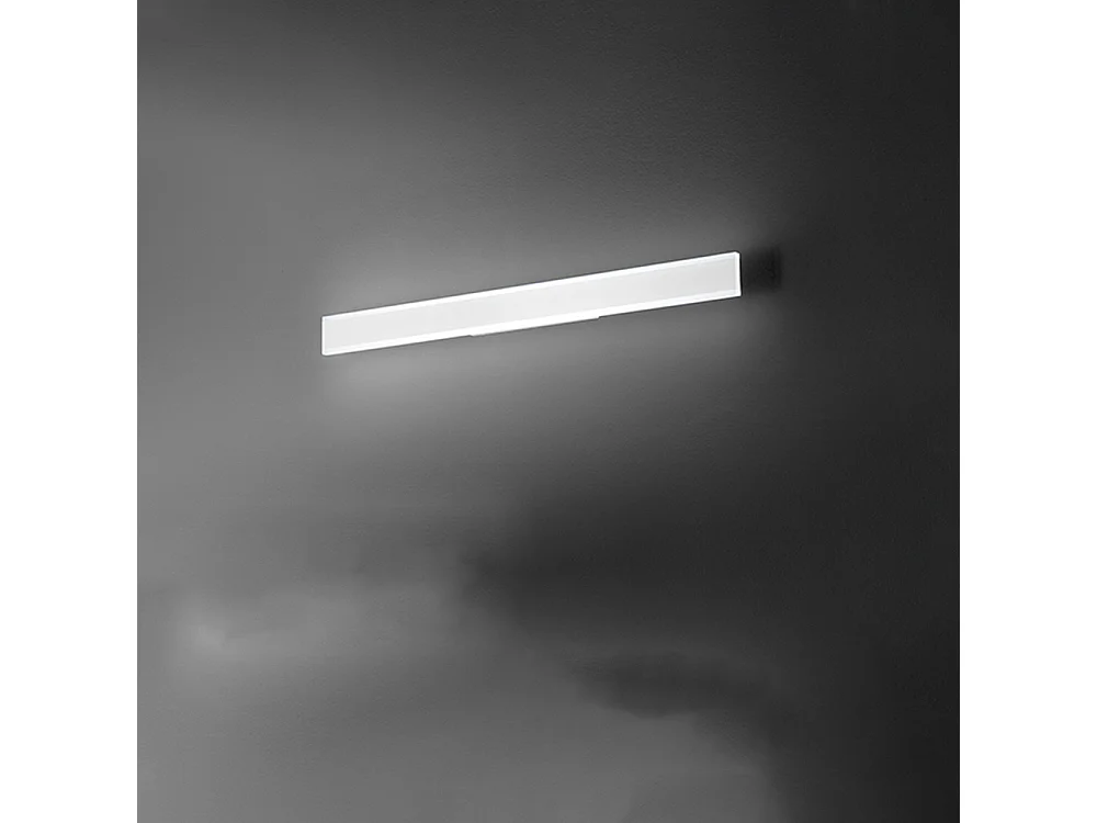 32W lineaire LED-wandlamp 81,5 cm in wit aluminium met 3000K/4000K/6000K kleurtemperatuurselector en satijnen diffuser - Perenz