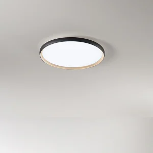 40W ronde LED-plafondlamp in matzwart en matgoud metaal, dimbaar met kleurtemperatuur 3000K-4000K-6000K, satijnacryl diffuser – Perenz 40W ronde LED-plafondlamp in matzwart en matgoud metaal, dimbaar met kleurtemperatuur 3000K-4000K-6000K, satijnacryl diffuser – Perenz