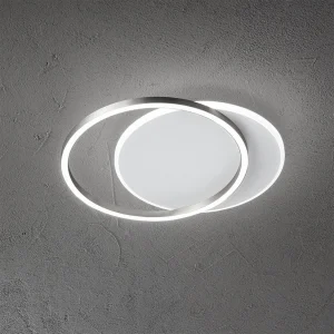 8195 Serie LED Plafondlamp in Metaal en Aluminium, Titaangrijs, 60W, 4800lm, Dimbaar, Modern en Elegant Design voor Interieurs – Perenz