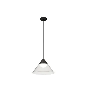 Ark LED-hanglamp Beneito & Faure 6W 3000K 90º Zwart/Grijs, Conisch ontwerp voor interieurs – Elegante verlichting