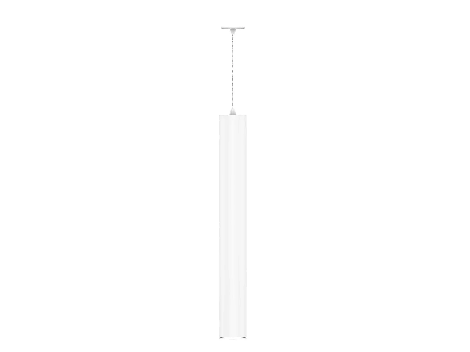 Atmos GU10 XL buisvormige hanglamp, mat wit, opbouw- of inbouwmontage, verstelbaar ontwerp - Beneito & Faure