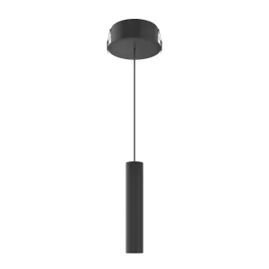 Alp Space 5W buisvormige LED-hanglamp met kleurtemperatuurschakelaar (2700K-3200K-4000K), stralingshoek van 45°, matzwart – Beneito & Faure Alp Space 5W buisvormige LED-hanglamp met kleurtemperatuurschakelaar (2700K-3200K-4000K), stralingshoek van 45°, matzwart – Beneito & Faure