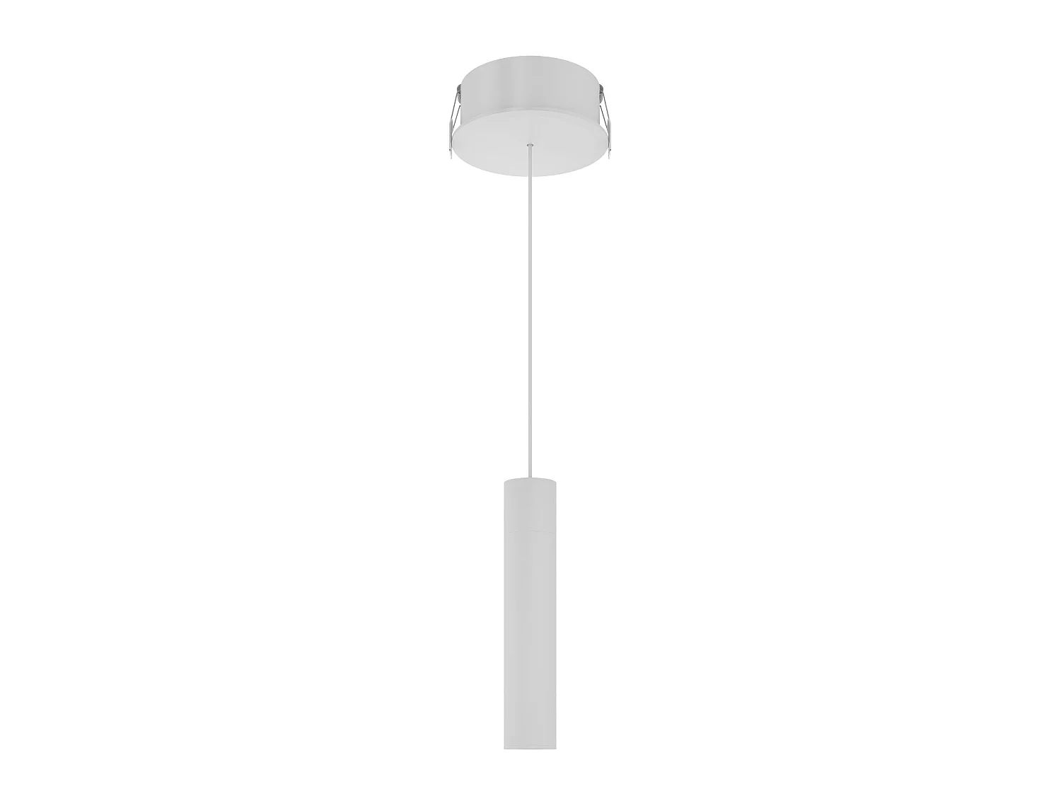 Alp Space 5W buisvormige LED-hanglamp met kleurtemperatuurschakelaar (2700K-3200K-4000K), stralingshoek van 45°, mat wit - Beneito & Faure