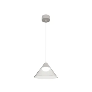 Ark Surface LED-hanglamp 6W 90º 3000K Zwart/Transparant, Conisch ontwerp voor binnengebruik – Beneito & Faure – Verlichting